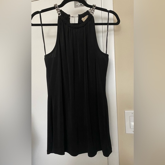 Michael Kors Chain Neck Black Halter Top Size Large - Picture 8 of 10